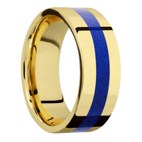14K Yellow Gold + Polish Finish