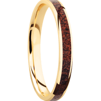 14K Yellow Gold + Polish Finish