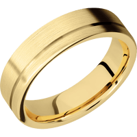 10K Yellow Gold + Satin , Satin Finish