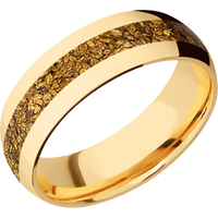 14K Yellow Gold + Polish Finish