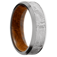 Titanium + Polish , Bead Finish + Desert Iron Wood