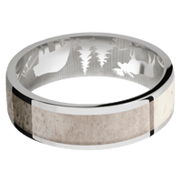 10K White Gold + Polish Finish