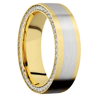 14K Yellow Gold + Satin Finish