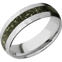 10K White Gold + Hammer Finish