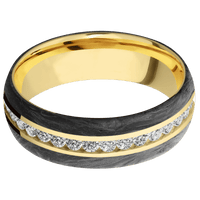 18K Yellow Gold + Polish Finish
