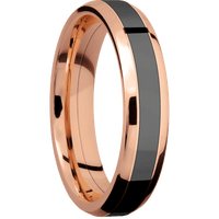 14K Rose Gold + Polish , Polish Finish