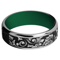 Titanium + Polish , Polish Finish + Green