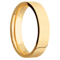 18K Yellow Gold + Polish Finish