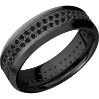 Zirconium + Hammer , Bead Finish