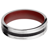 Palladium Silver + Treebarkh , Polish Finish + Crimson