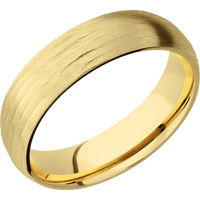 14K Yellow Gold + Treebarkh Finish