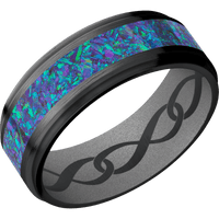 Zirconium + Satin , Satin Finish + Crushed Silver