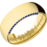 14K Yellow Gold + Polish Finish