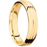 14K Yellow Gold + Polish , Polish Finish