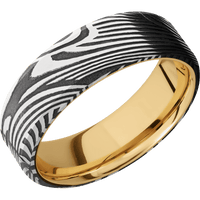 Sunset + Acid Finish + 10K Yellow Gold