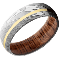 Damascus + Polish Finish + Koa