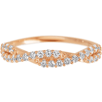 14K Rose Gold band with 26 Round Lab Grown Diamond having TCW-.39