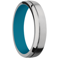 Titanium + Satin , Polish Finish + Sea Blue