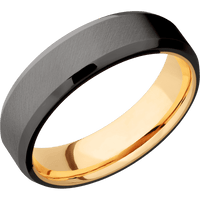 Tantalum Noir + Anglesatin , Polish Finish + 14K Yellow Gold