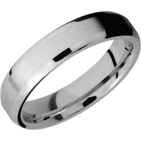 14K White Gold + Satin , Polish Finish