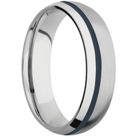 14K White Gold + Satin , Polish Finish