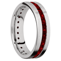 14K White Gold + Distressed Finish