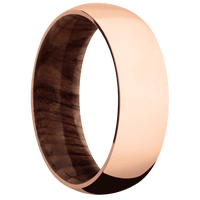18K Rose Gold + Polish Finish + Sequoia