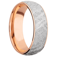 14K Rose Gold + Polish Finish