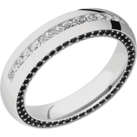 14K White Gold + Polish Finish