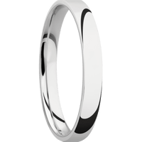 14K White Gold + Polish Finish + Titanium