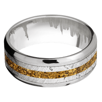 Palladium Silver + Stone , Polish Finish