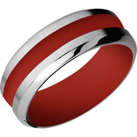 Titanium + Satin , Polish Finish + Red Apple