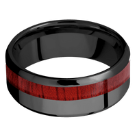 Zirconium + Polish , Satin Finish