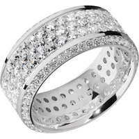 14K White Gold + Polish , Polish Finish