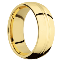 14K Yellow Gold + Polish , Polish Finish
