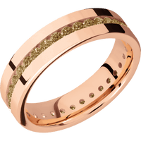 14K Rose Gold + Polish Finish