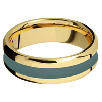 14K Yellow Gold + Polish , Polish Finish