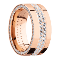 14K Rose Gold + Polish Finish
