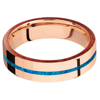 18K Rose Gold + Polish Finish
