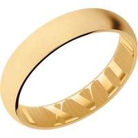 14K Yellow Gold + Bead Finish