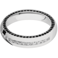 14K White Gold + Polish Finish