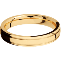 14K Yellow Gold + Polish , Polish Finish