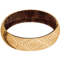 10K Yellow Gold + Polish Finish + Sequoia