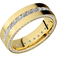 10K Yellow Gold + Satin Finish