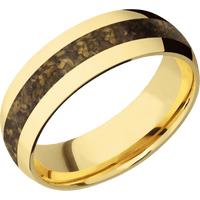 18K Yellow Gold + Polish Finish