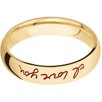10K Yellow Gold + Polish Finish