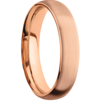 18K Rose Gold + Satin Finish