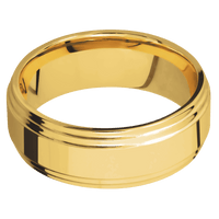 18K Yellow Gold + Polish , Polish Finish