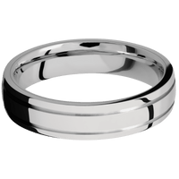 14K White Gold + Polish , Polish Finish + Palladium Silver