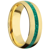10K Yellow Gold + Satin Finish